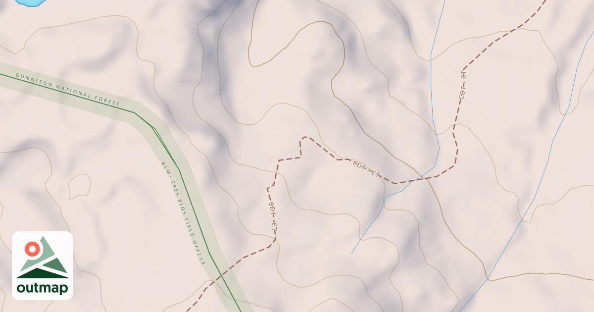 Map of Continental Divide National Scenic Trail
