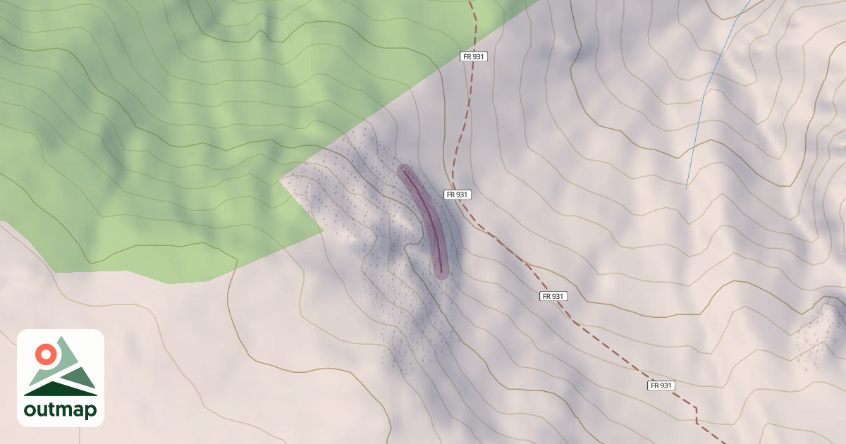 Map of Approach Crag