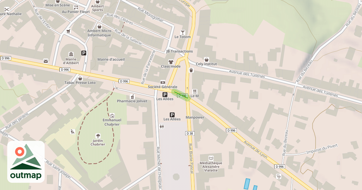 Map of Avenue de Lyon