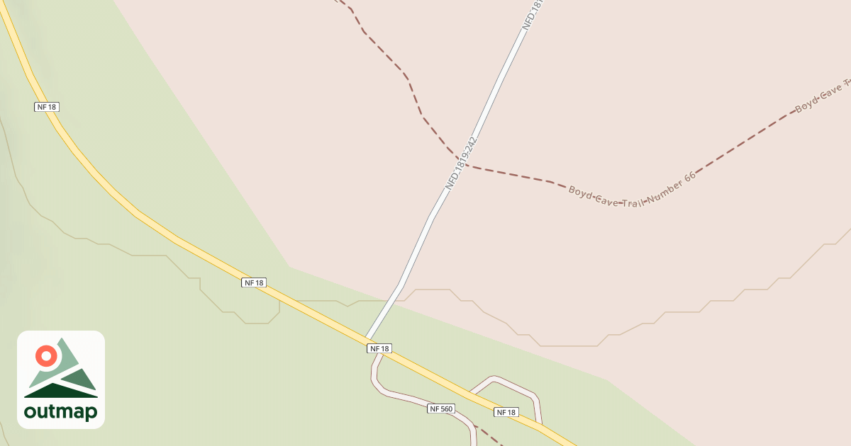 Map of BOYD CAVE