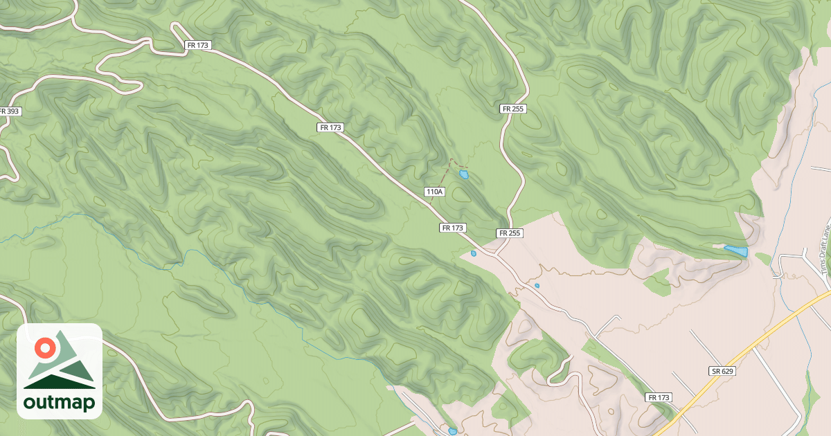 Map of BENSONS RUN