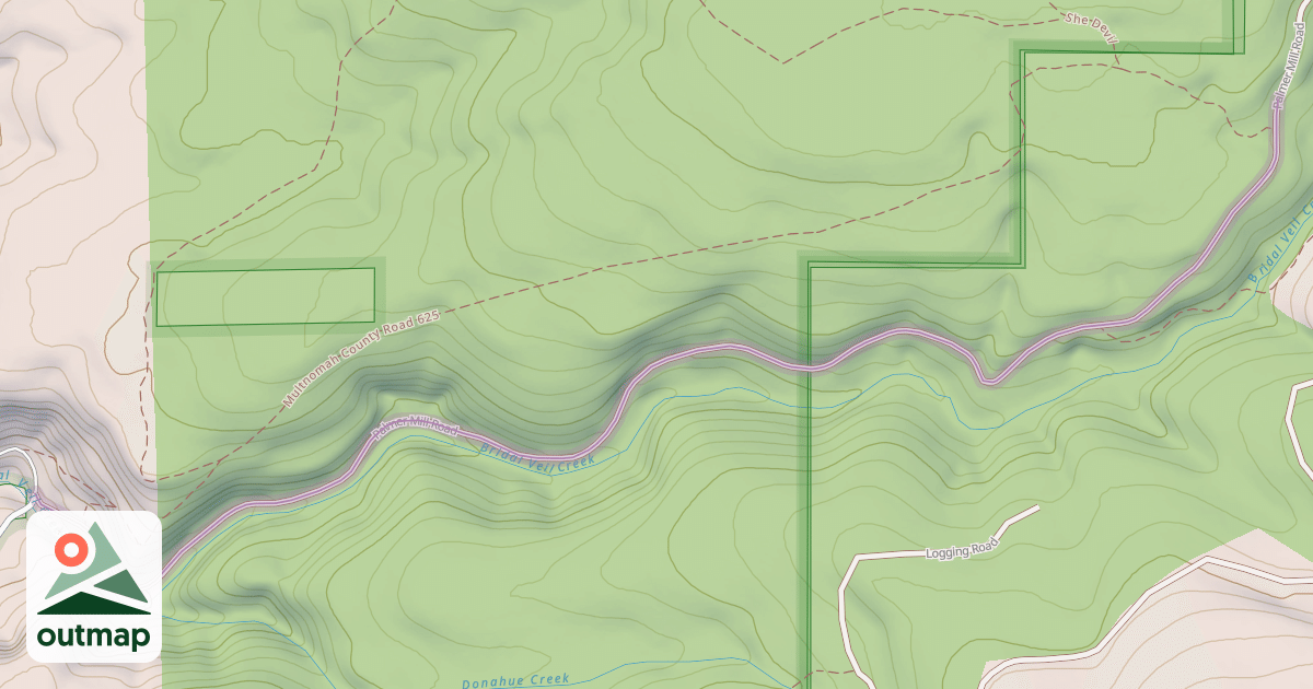 Map of Palmer Mill Road