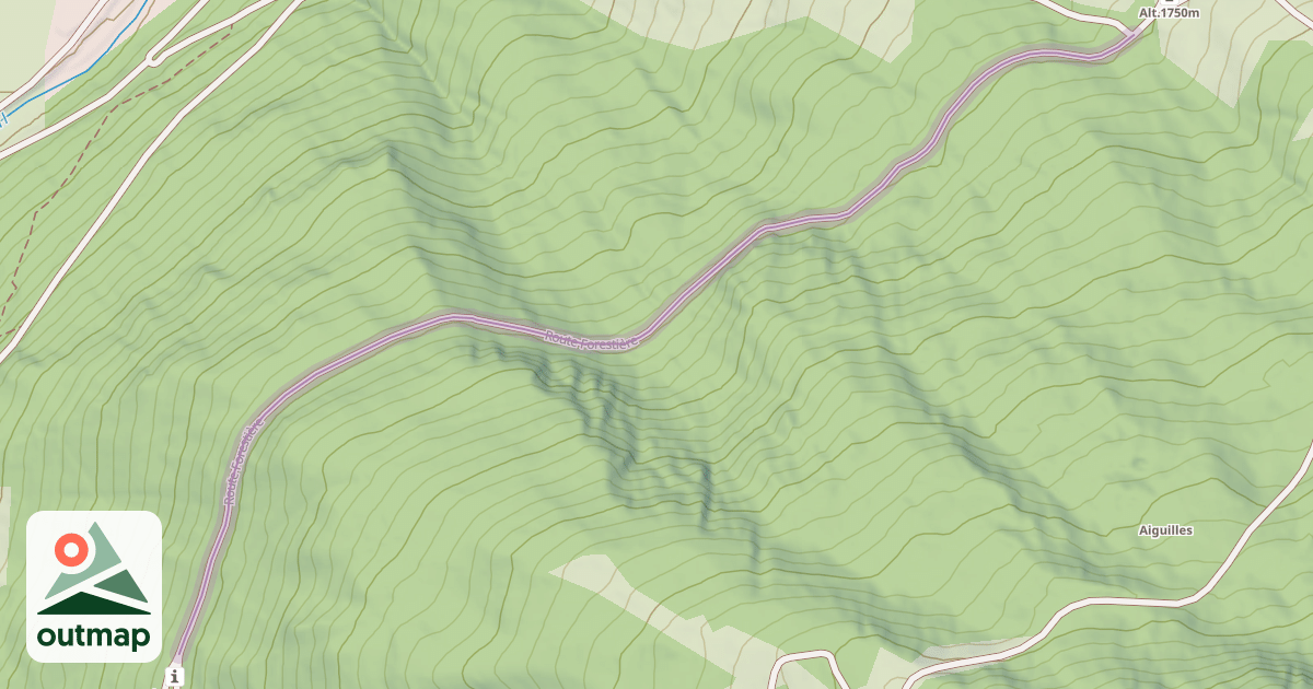 Map of Route Forestière