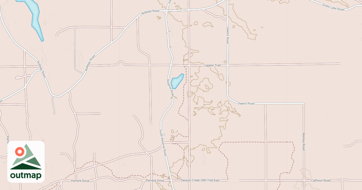 Map of Denton Creek Trail