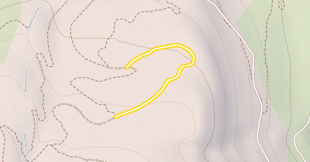 Map preview of Emerald Meadows Trail