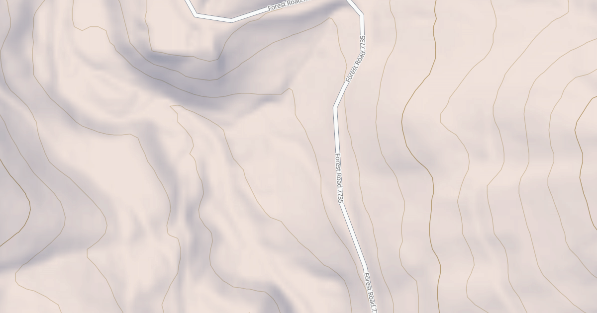 Map preview of USFS National Forest System Roads {201C6784-3282-4051-B92F-05898CAB277C}