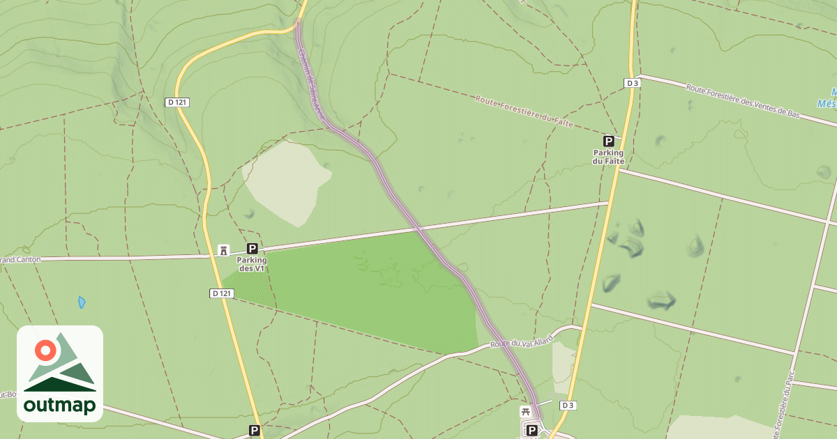 Map of Chemin de Saint-Anne