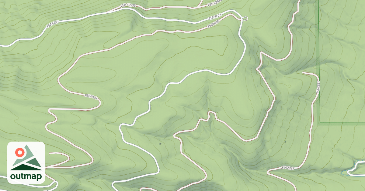 Map of (FDR) LICK CREEK