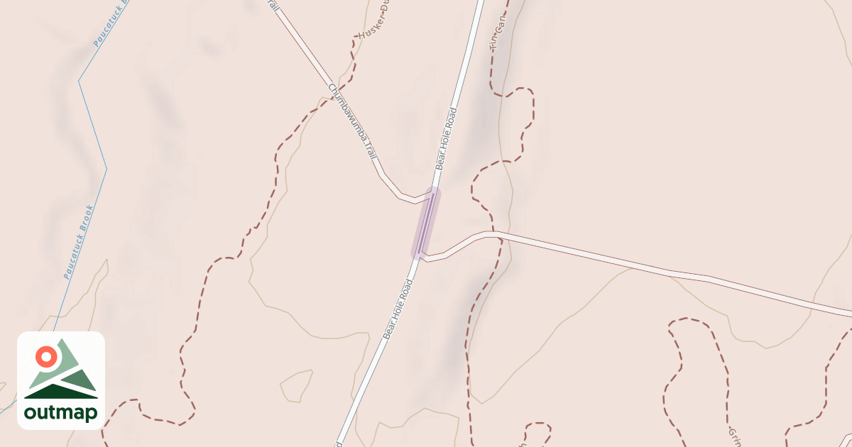 Map of Bear Hole Road