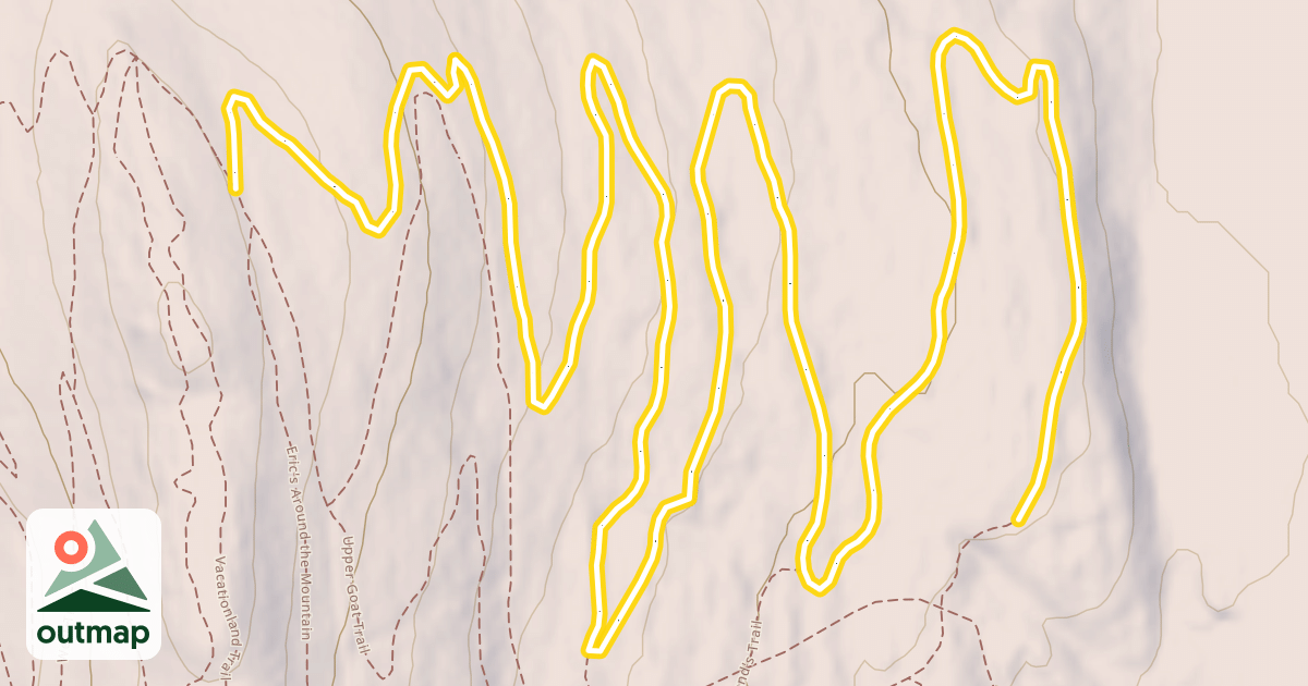 Map of Chris's Climb