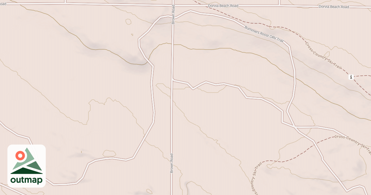 Map of Bummers Roost Trail