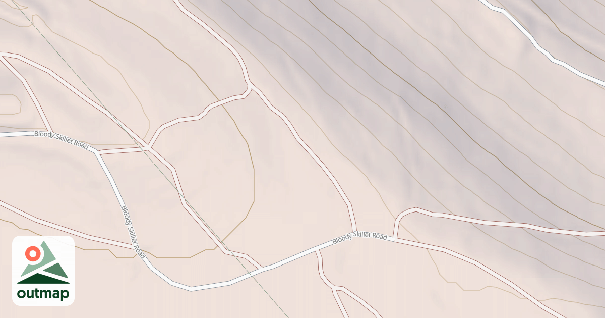 Map of Bloody Skillet ATV Trail