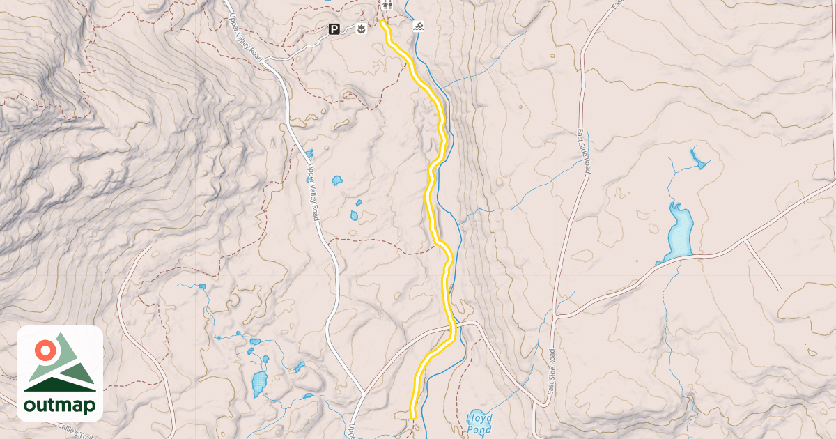 Map of Lodge to Lodge Trail