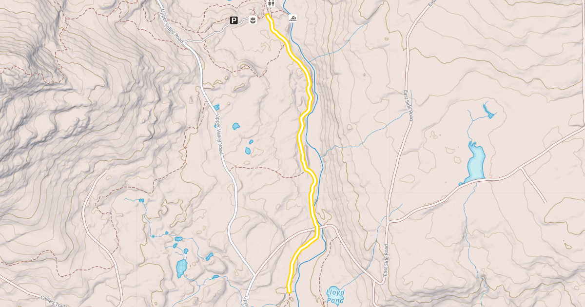 Map preview of Lodge to Lodge Trail