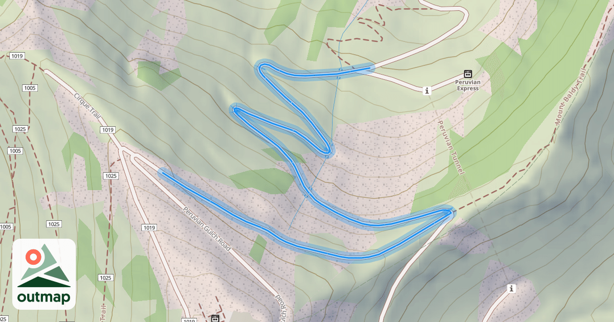 Map of Peruvian Gulch Road