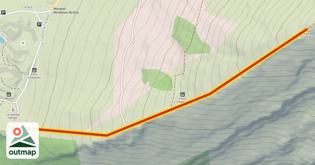 Map of Grand Chamois