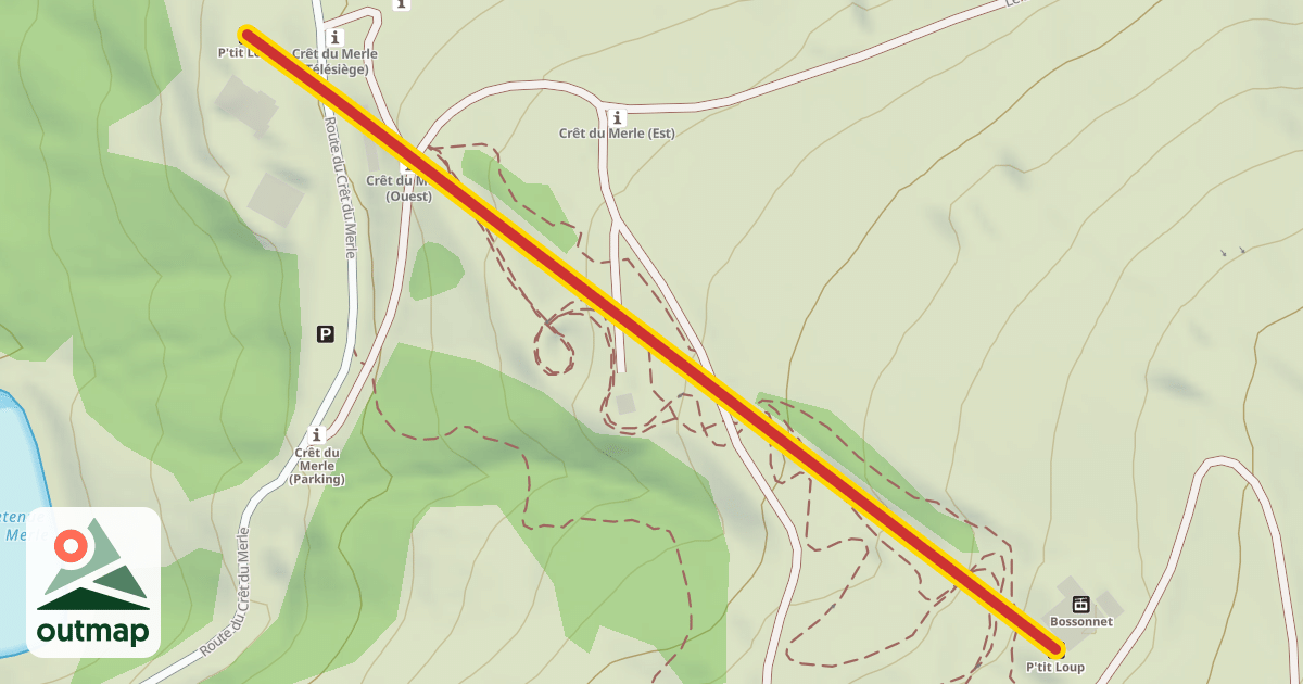 Map of P'tit Loup