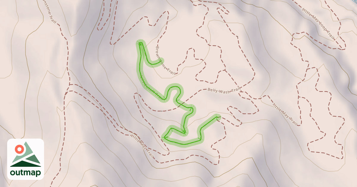 Map of Nils Cutoff Trail