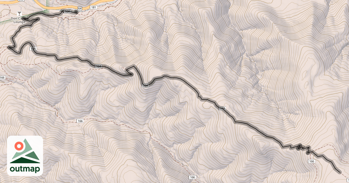 Map of South Boundary Trail