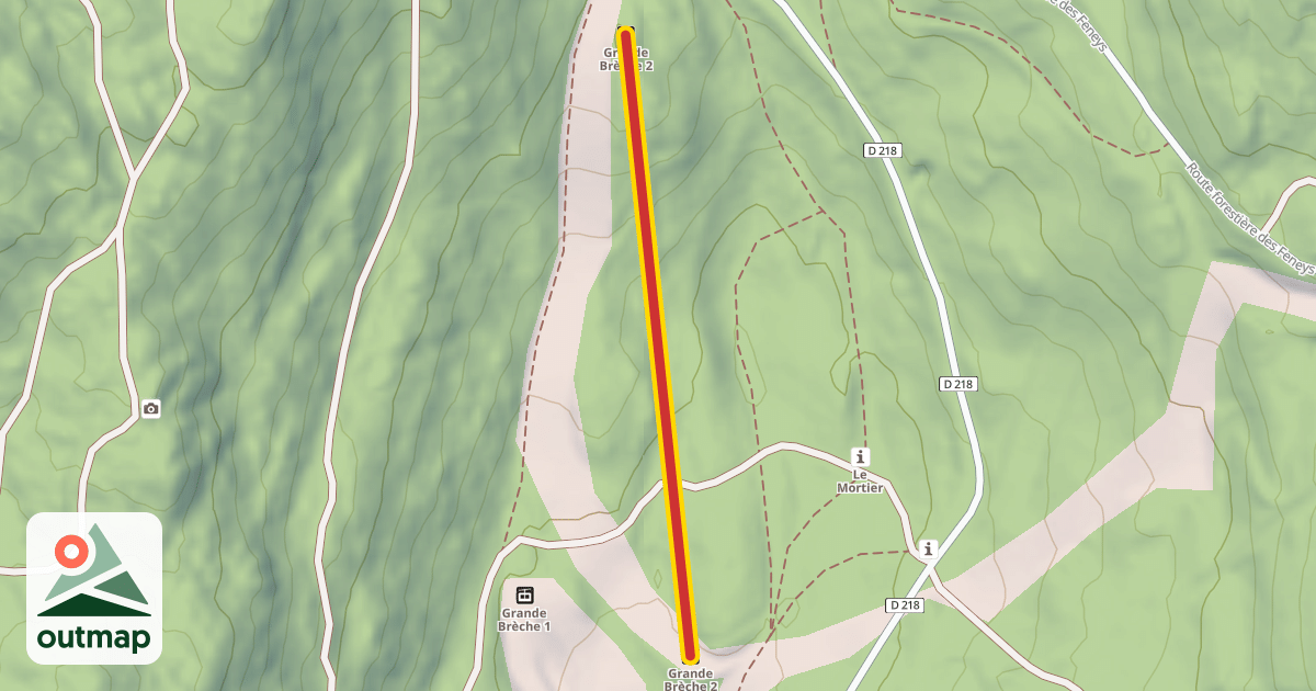 Map of Grande Brèche 2