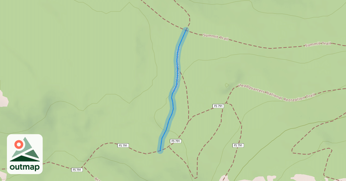 Map of Crow Creek Connection