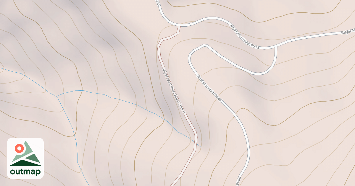 Map of SALYER - MAD RIVER