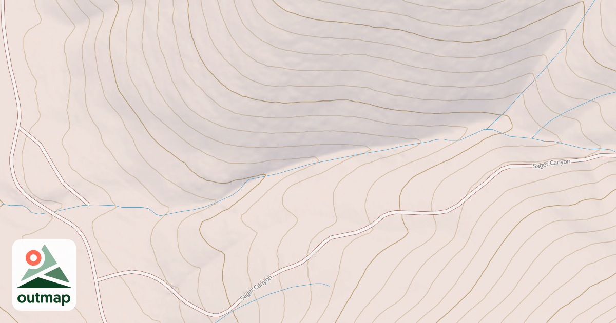 Map of MESSENGER GULCH SPUR