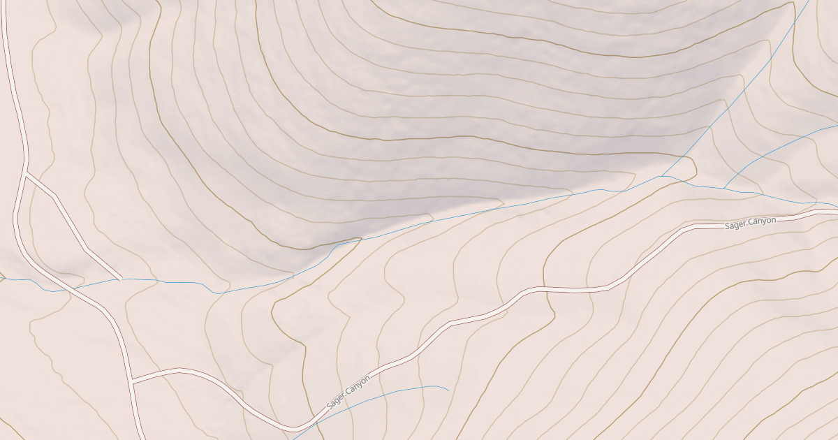 Map preview of MESSENGER GULCH SPUR