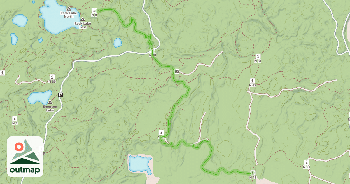 Map of Glacier Trail