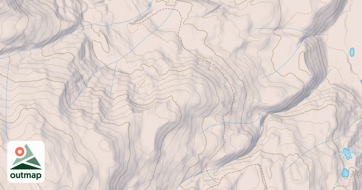 Map of USFS Motor Vehicle Use Map Trails 5445