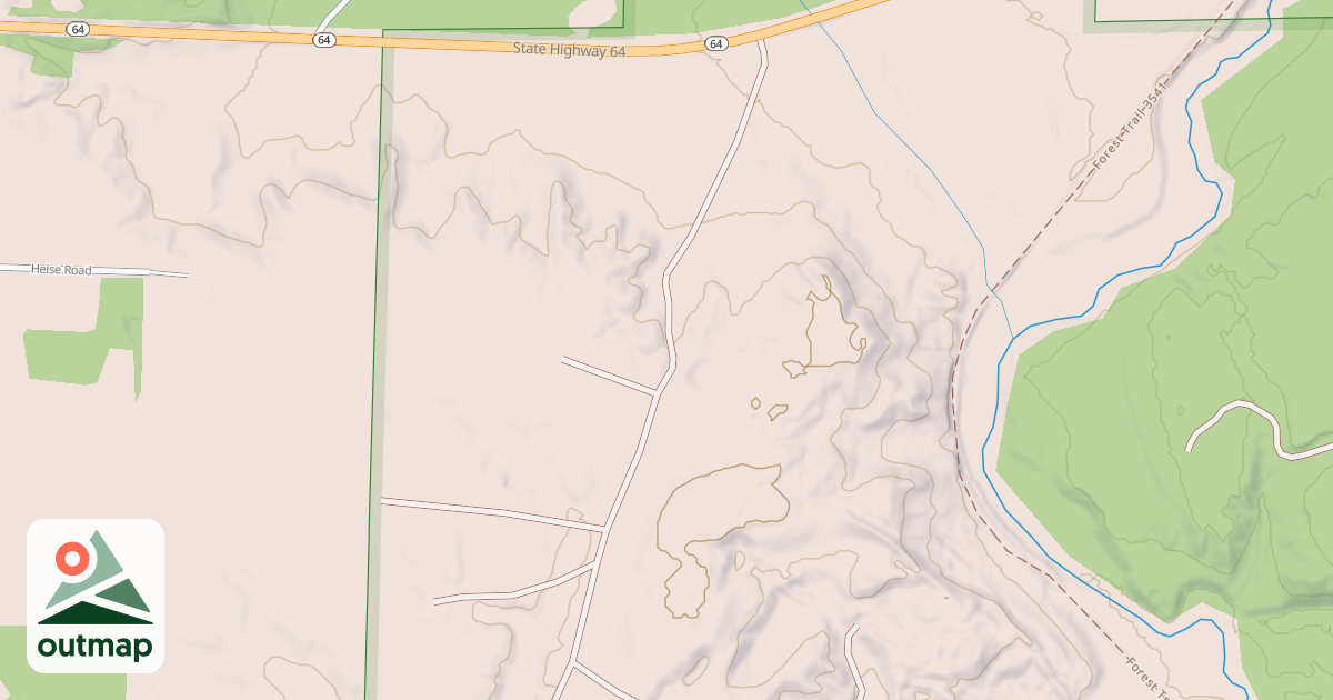 Map of DALTON  CREEK ROAD