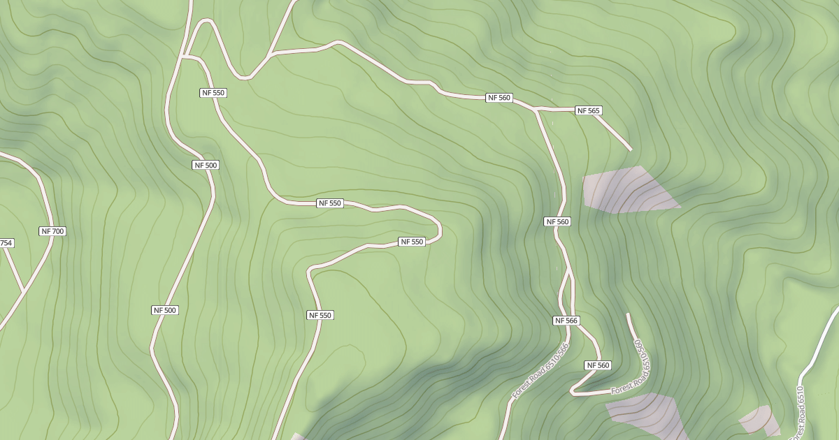 Map preview of USFS Motor Vehicle Use Map Roads {0558E11A-F57A-488C-A828-AB14B1934461}