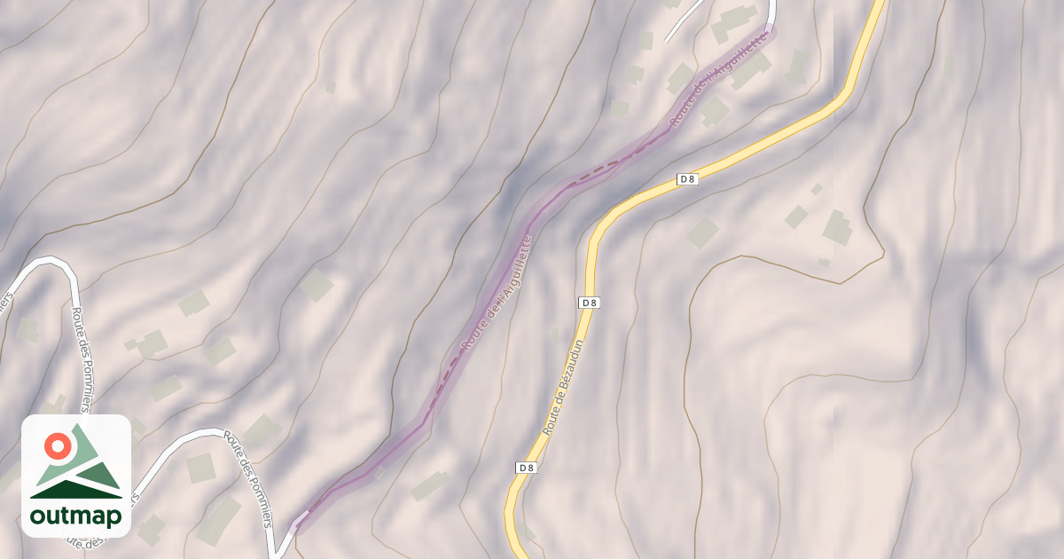 Map of Route de l'Aiguillette