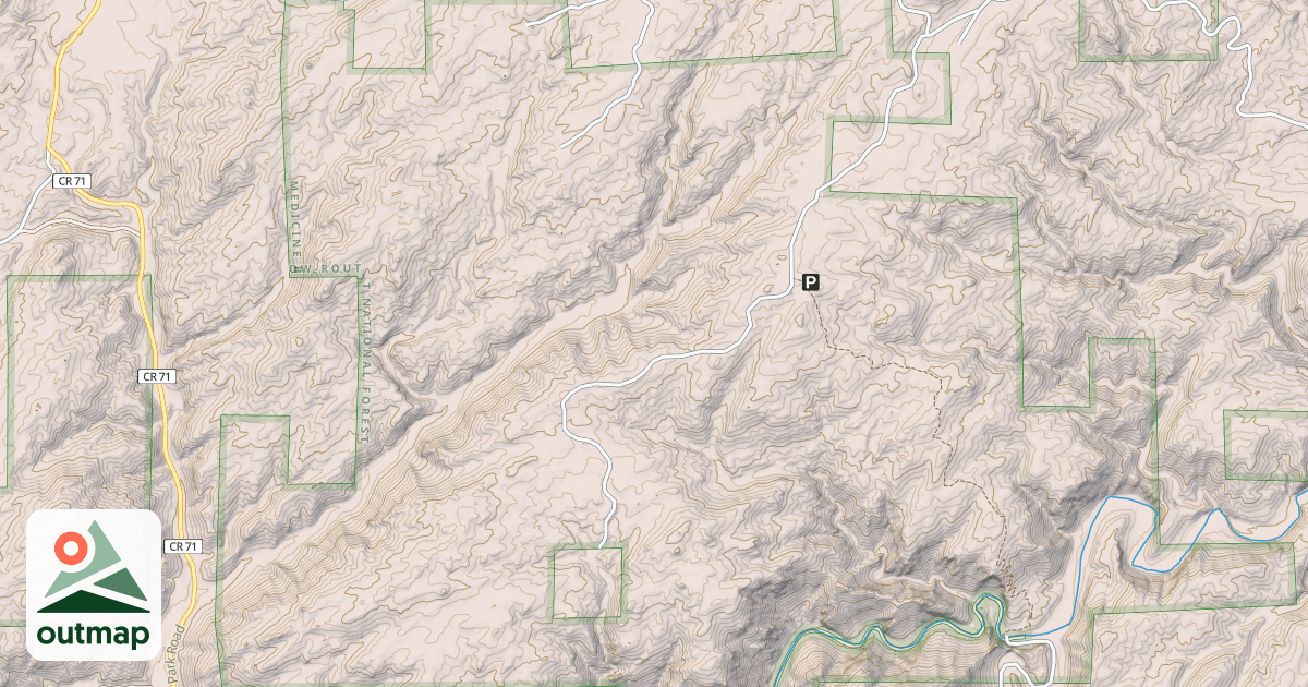 Map of COW CAMP ROAD