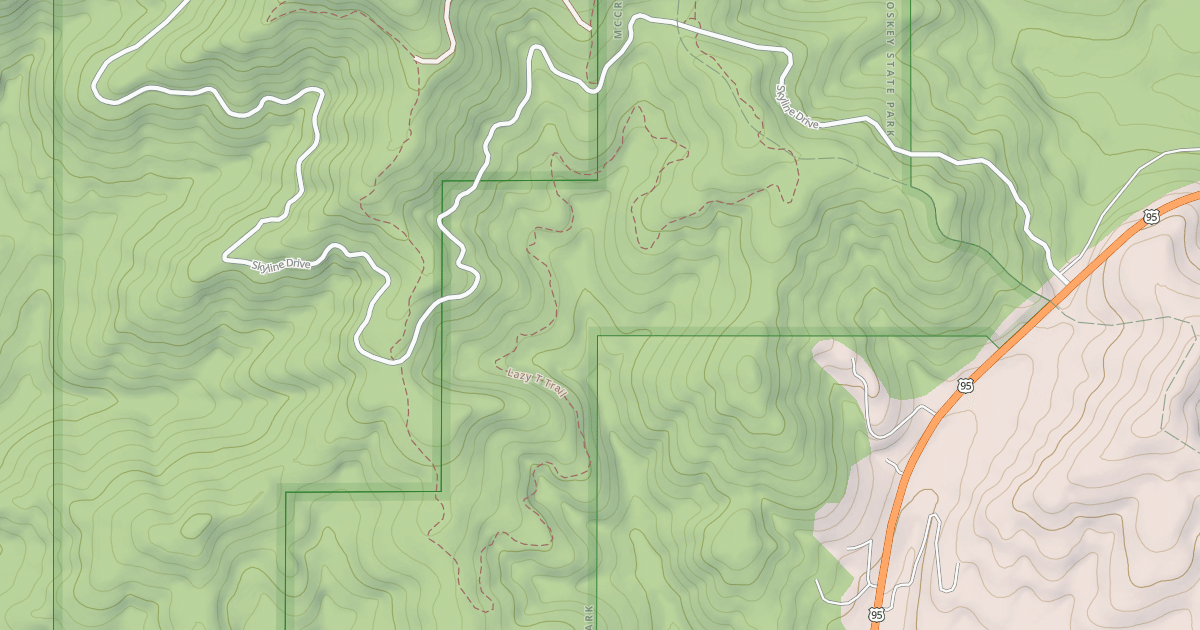 Map preview of Lazy T Trail