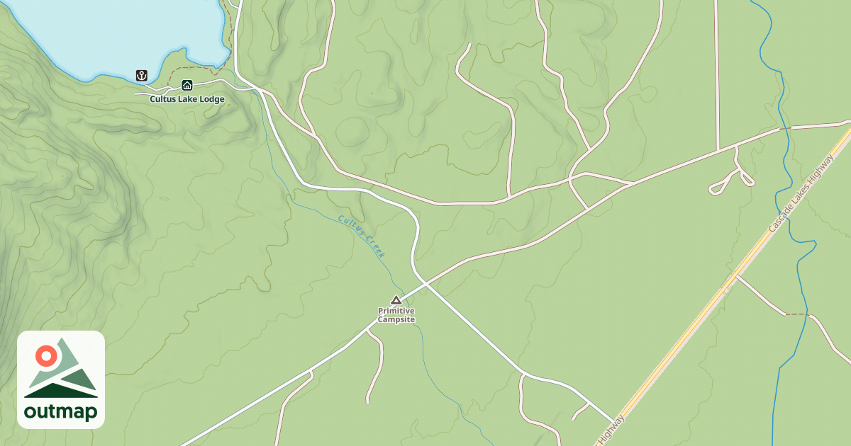 Map of CULTUS LAKE ROAD