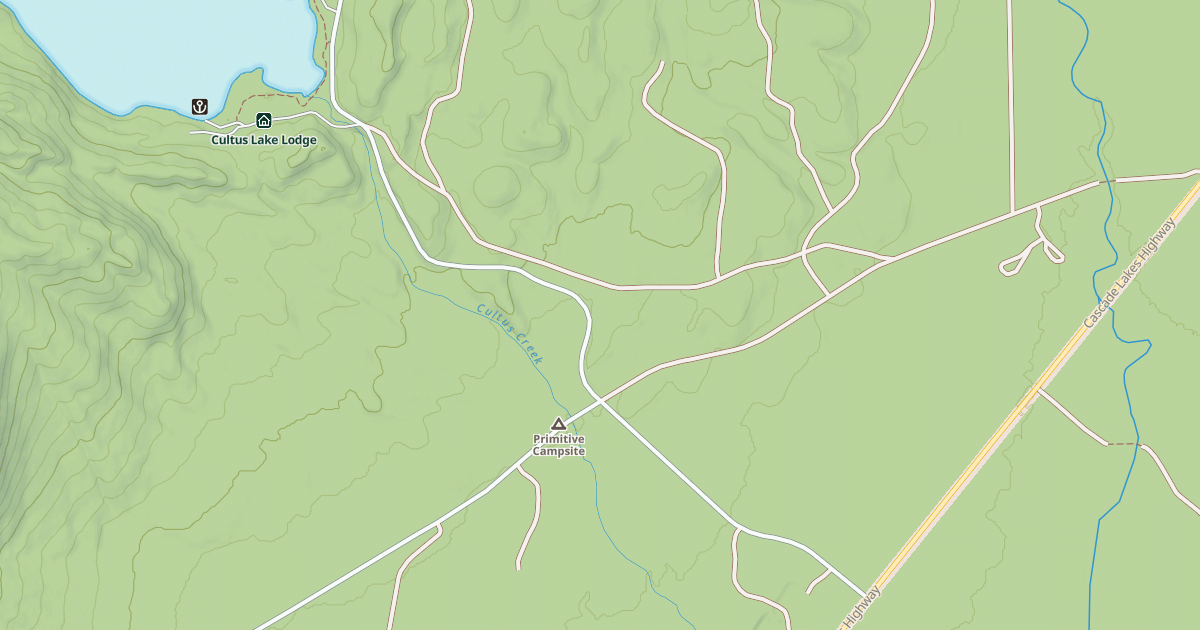 Map preview of CULTUS LAKE ROAD