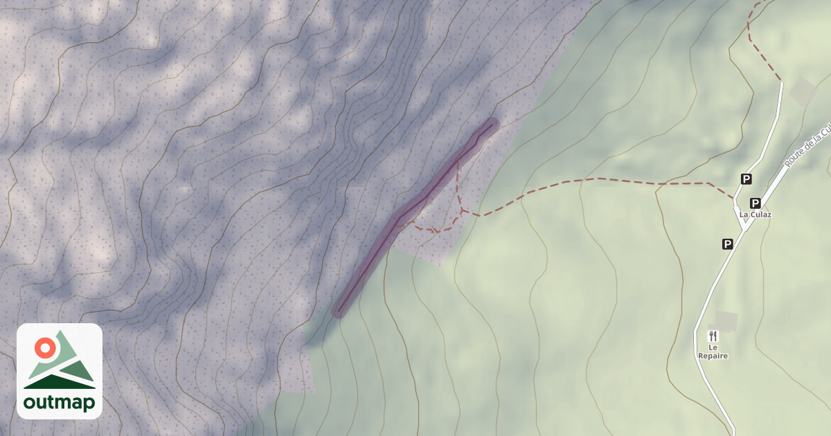 Map of La Culaz