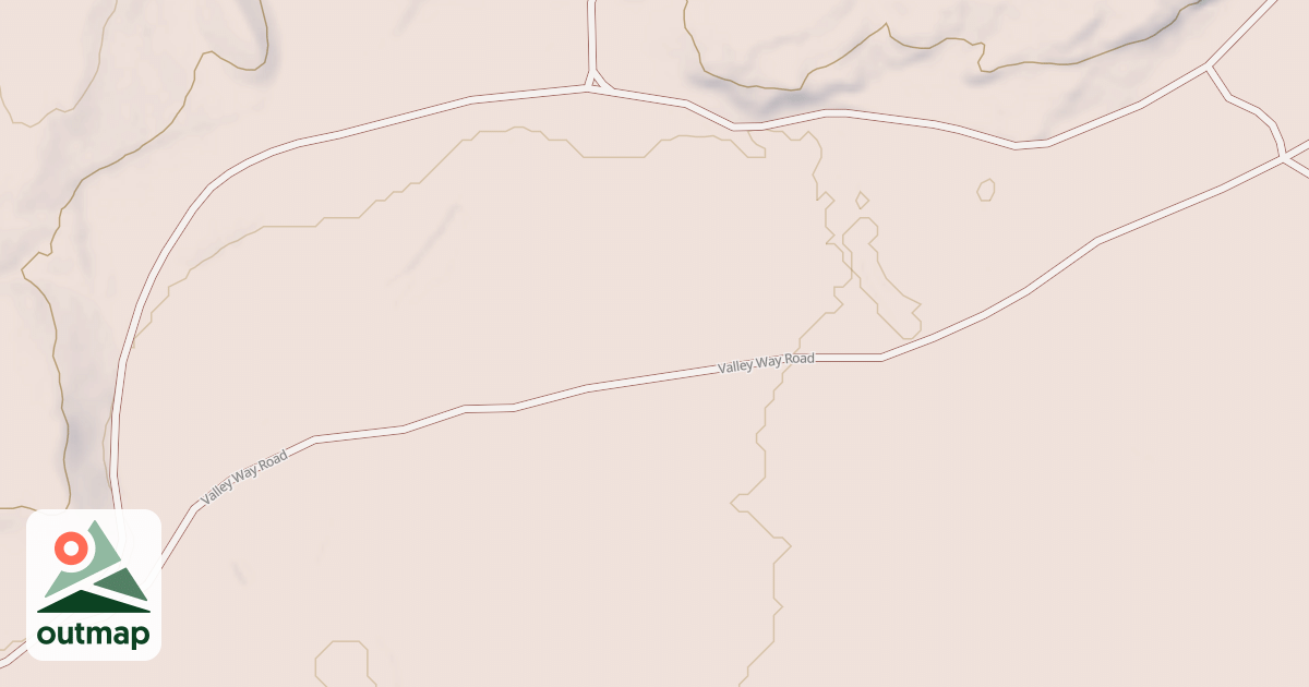 Map of VALLEY WAY ROAD
