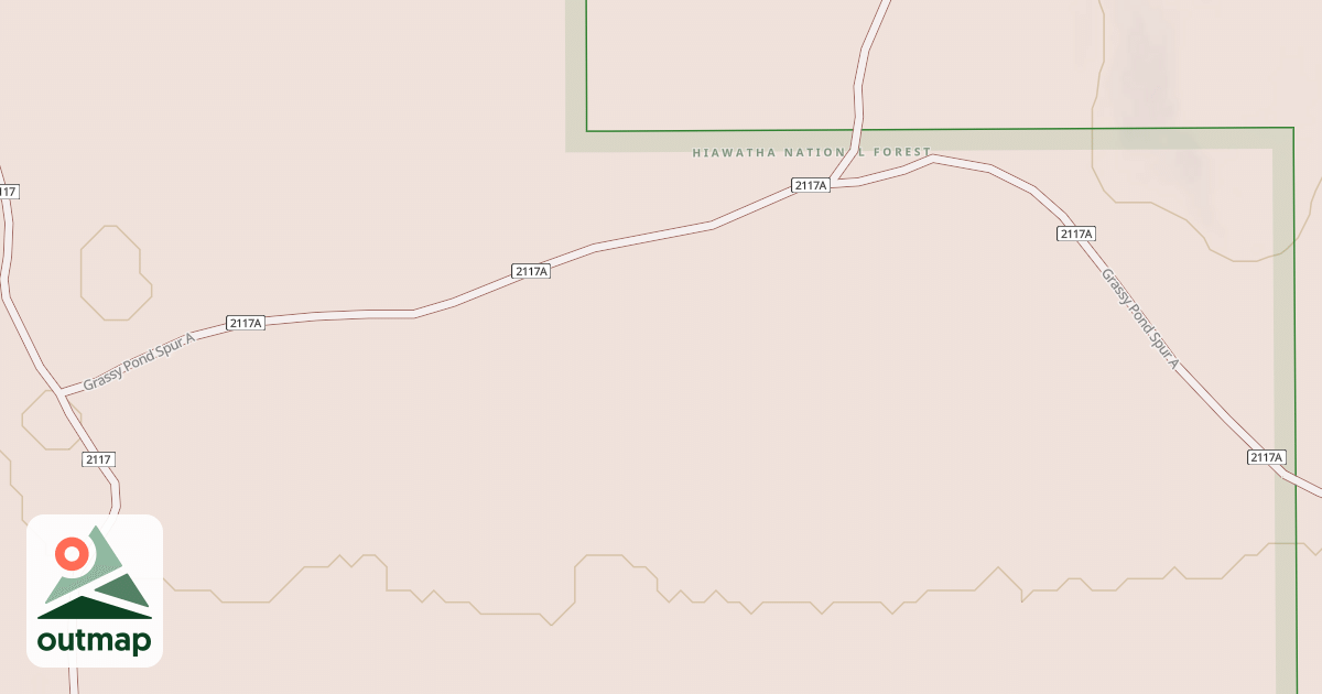 Map of GRASSY POND SPUR A