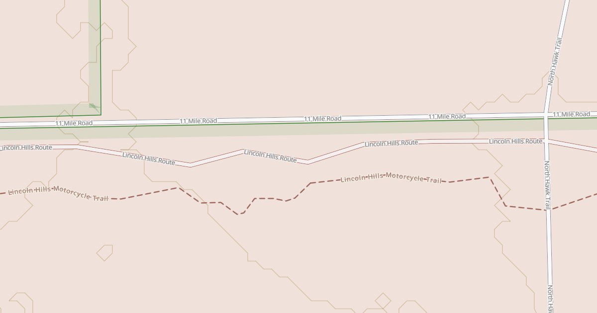 Map preview of Lincoln Hills Route