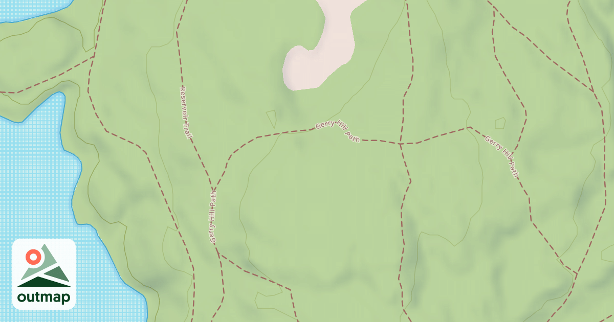 Map of Gerry Hill Path