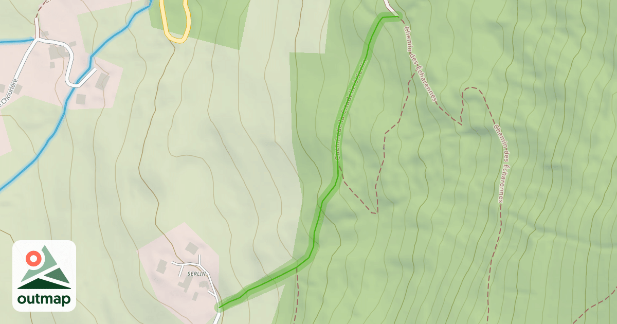 Map of Chemin de la Citadelle à Serlin