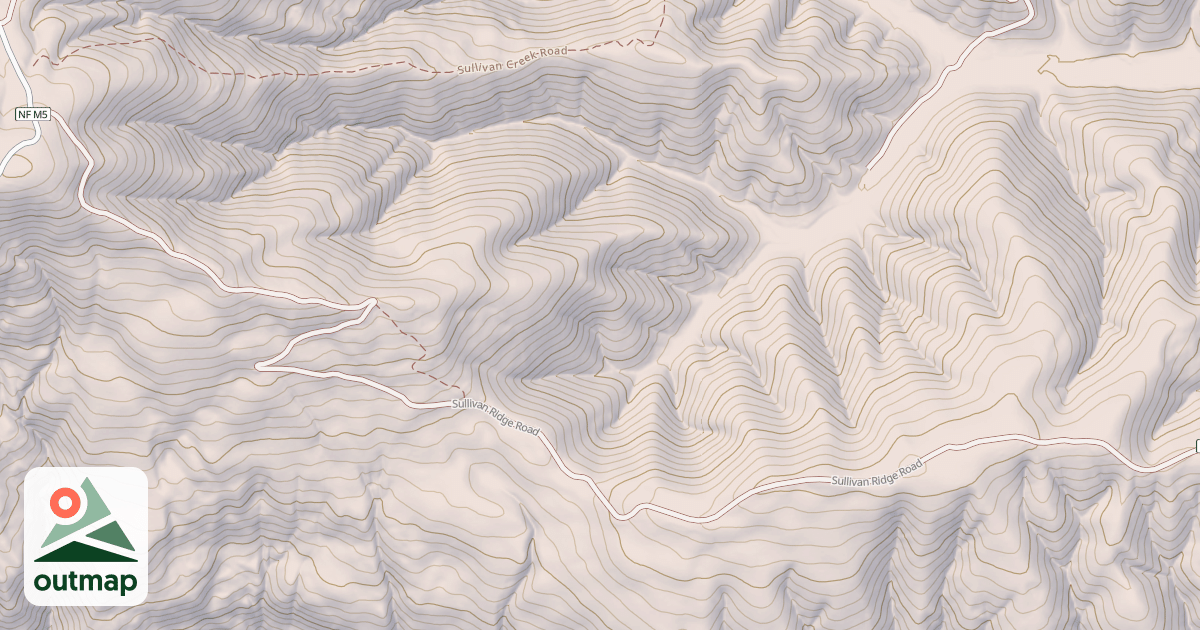 Map of SULLIVAN RIDGE