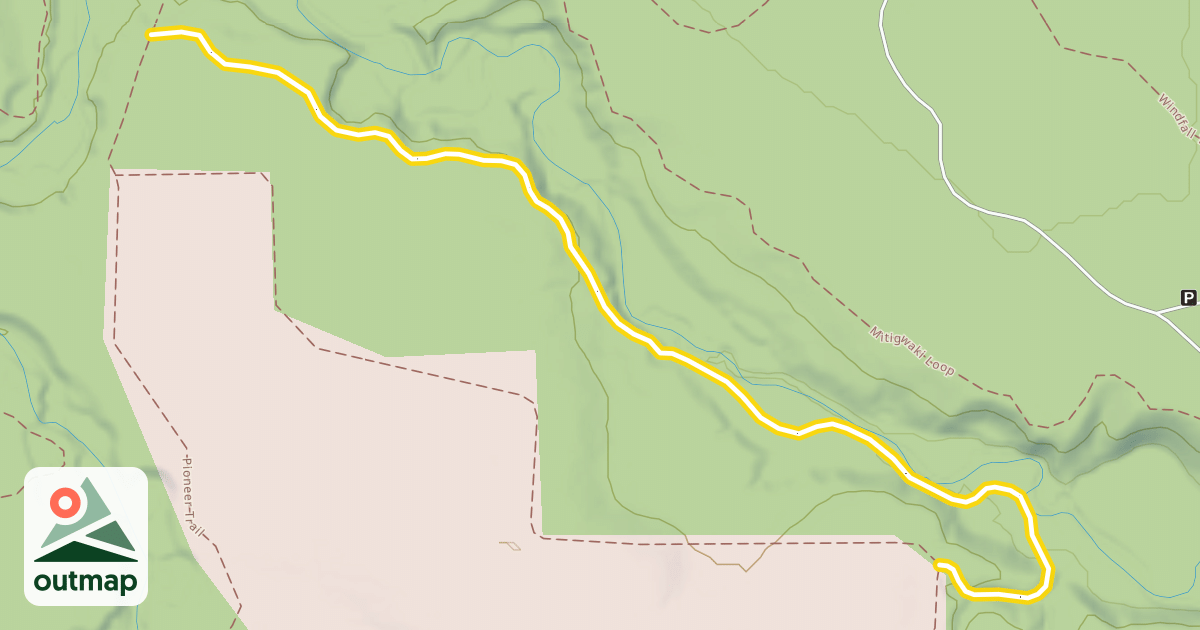 Map of Dry Creek Trail