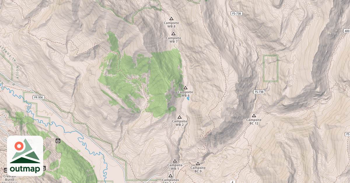 Map of West Brush Creek Snowmo/Ski