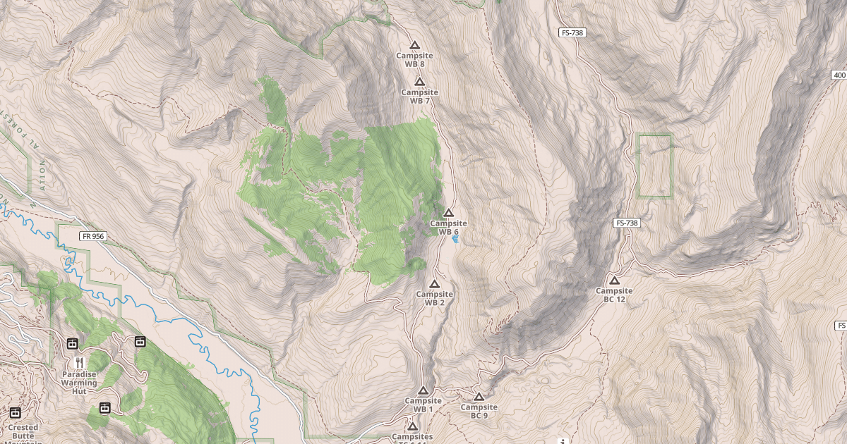 Map preview of West Brush Creek Snowmo/Ski