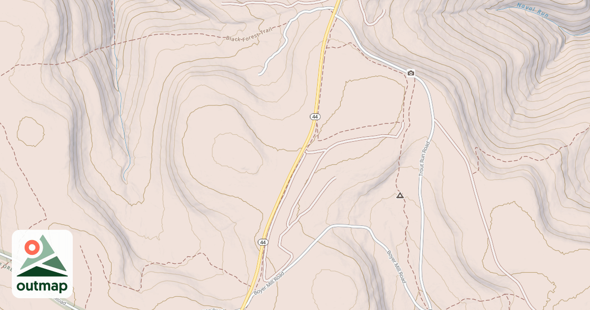 Map of Coudy Pike Snowmobile Trails