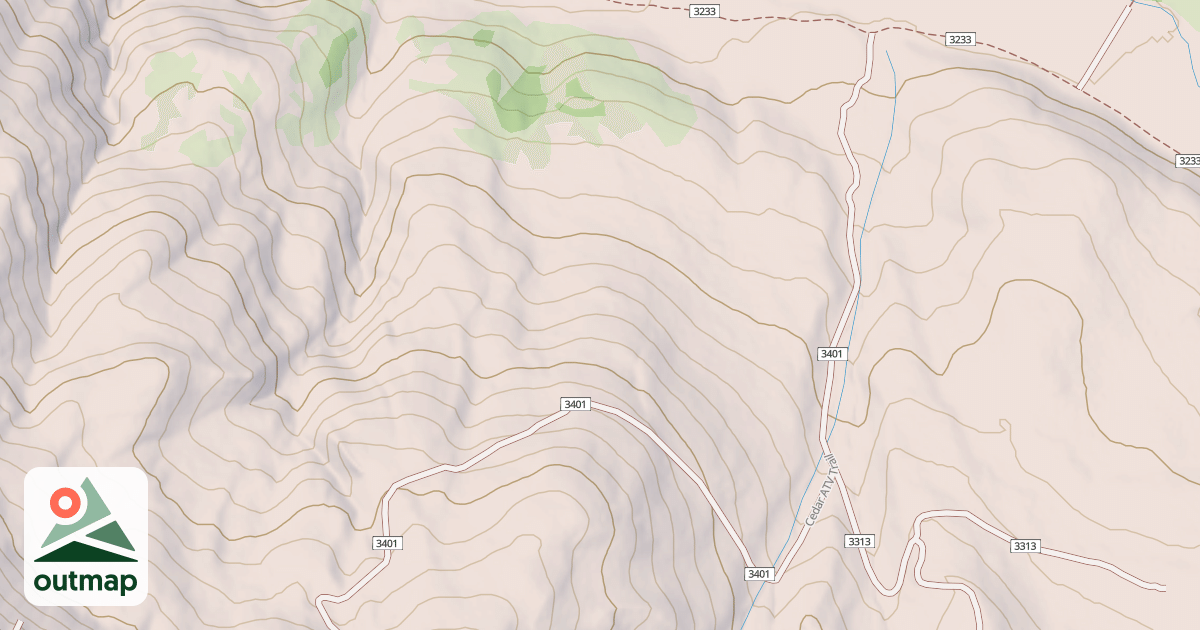 Map of Cedar Atv