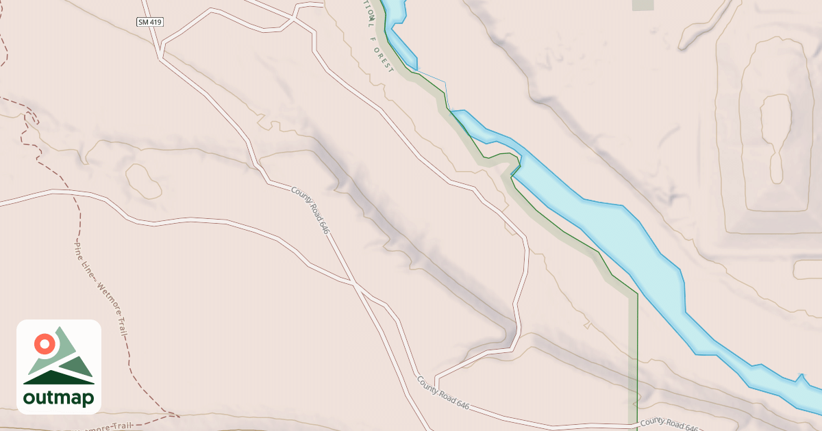 Map of JUNIPER LINK SPUR BA